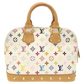 Bolsa Alma PM Multicolor Louis Vuitton Branco