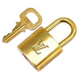 Set di lucchetto e chiave Louis Vuitton D'oro Metallico