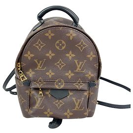 Louis Vuitton Palm Springs Mini Monogram Backpack Bag Brown