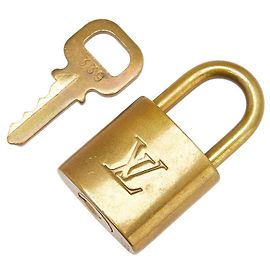 Louis Vuitton Cadena Padlock Key Set Doré Métallisé