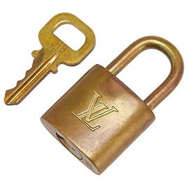 Set di lucchetto e chiavi Louis Vuitton D'oro Metallico