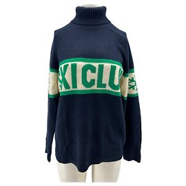 Autre Marque SKI CLUB Rollkragen aus Kaschmir blau Blau