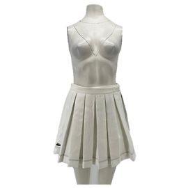 Lacoste White Polyester Skirt Size 34 White