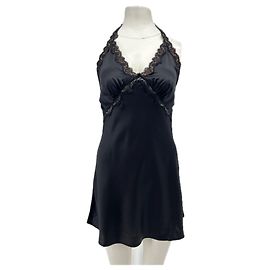 Reformation Schwarzes Seidenkleid XS Schwarz