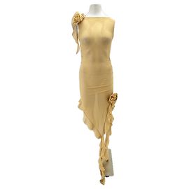 Autre Marque Vestido bege FANCI CLUB S Bege