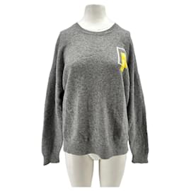 Autre Marque FROM FUTURE Grauer Kaschmirpullover M Grau