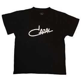 Autre Marque Camiseta CAZAL de algodón negro con logo Negro Blanco