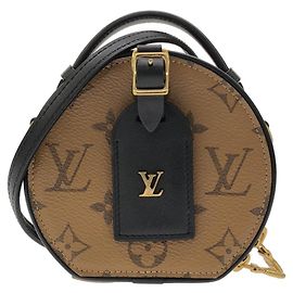 Bolsa de Ombro Louis Vuitton Monogram Reverse Mini Boite Chapeau Marrom