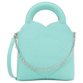 Tiffany & Co Borsa in pelle blu Tiffany Altro