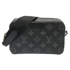 Cartera Alpha Monogram Eclipse Louis Vuitton Negro
