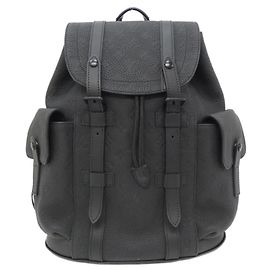 Sac à dos Louis Vuitton Taurillon Monogram Christopher PM Noir