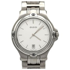 Relógio Gucci Round Case 9040M YA090318 em aço inoxidável a quartzo Outro