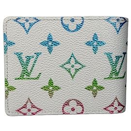 Louis Vuitton Cartera Slender Monogram Gradient Pharrell Williams FW25 Blanco Multicolor