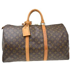 Louis Vuitton Keepall Bandouliere Monogram Canvas 50 Brown