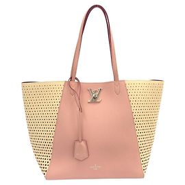 Sac cabas Louis Vuitton Lockme Marron
