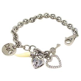 Dolce & Gabbana Pulseira de Charms 'I Love D&G' Prata