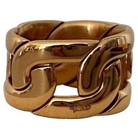 Pomellato Tango 18K Yellow Gold Link Ring Golden