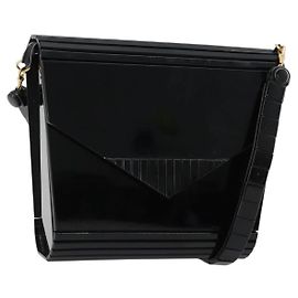 Borsa a tracolla Gianni Versace in plastica Nero Auth bs35208 Nero