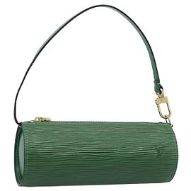 LOUIS VUITTON Epi Soufflot Pouch Green LV Auth 184125 Green
