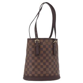 LOUIS VUITTON Borsa a Spalla Damier Ebene Marais N42240 LV Auth 183474 Damier ebene