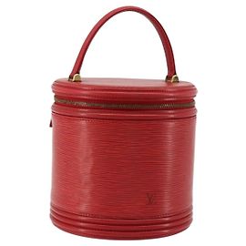 LOUIS VUITTON Epi Cannes Handtasche Rot M48037 LV Auth 182903A Rot