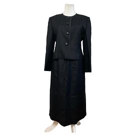 Vintage Givenchy Wool Blazer Set Black M Black