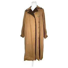 Yves Saint Laurent Vintage Saint Laurent Suede Coat Beige Brown M Beige