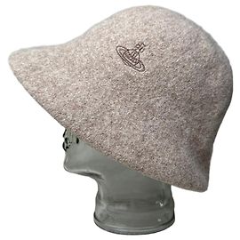 Vintage Vivienne Westwood Wool Bucket Hat Beige Beige