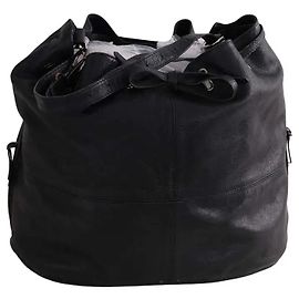 Jerome Dreyfuss Cabas de couro preto Preto