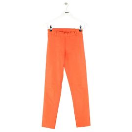 Stouls Legging de couro laranja Laranja