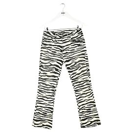 R13 Jeans dritti in cotone nero Nero