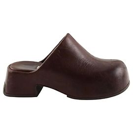 Autre Marque Miista Brown Leather Clogs Brown
