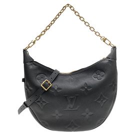 Bolsa Hobo Louis Vuitton Monogram Empreinte Loop Preto
