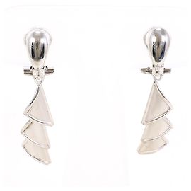 Autre Marque Boucles d'oreilles clips en or blanc 14K Doré