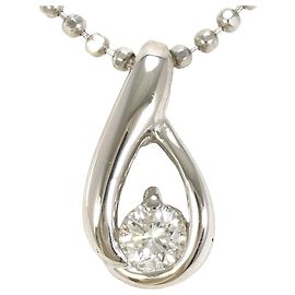 Autre Marque PT900 Platinum Necklace with Diamond Other