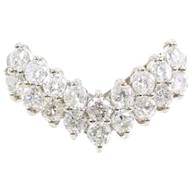 Autre Marque Platinum Diamond Band Ring Other