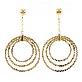 Autre Marque Orecchini pendenti in oro giallo 14K D'oro