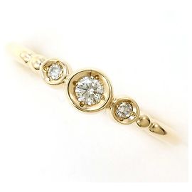 Autre Marque 10K Gelbgold-Ring mit Diamant Golden