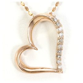 Autre Marque 10K Roségoldhalskette mit Diamant Golden