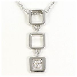 Autre Marque 10K Weißgold Diamant Halskette Golden