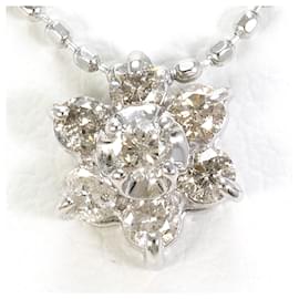 Autre Marque 14K Weißgold-Diamant-Halskette Golden