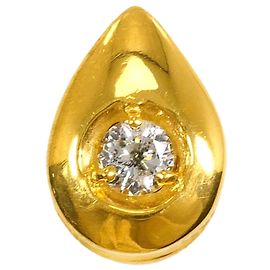 Autre Marque 24K Gelbgold-Anhänger mit Diamant Golden