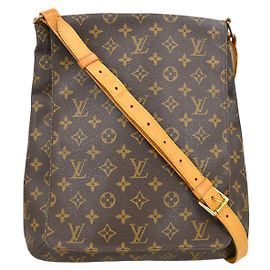 Borsa Musette Salsa Louis Vuitton in Canvas Monogram GM Marrone