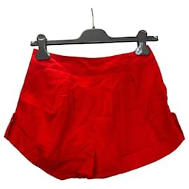 Short Eres de algodão vermelho Vermelho