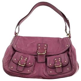 Bolsa de ombro Paul & Joe em couro roxa Roxo