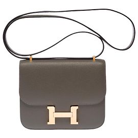 Hermès Sac HERMES Constance en Cuir Gris - 103629 Gris