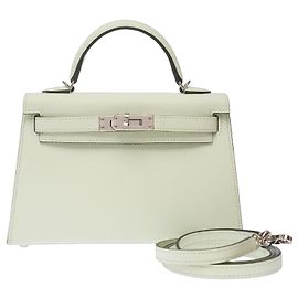 Hermès Bolsa HERMES Kelly Mini em Couro Verde - 103620 Verde