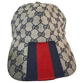 Boné Gucci GG Monogram Vermelho Azul Bege
