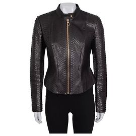 Kurze Alberta Ferretti Lammfelllederjacke NWOT IT44/S Andere
