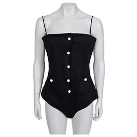 Chanel Black Body with Signature Buttons – Size FR40 / L pre-owned Other